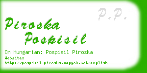 piroska pospisil business card